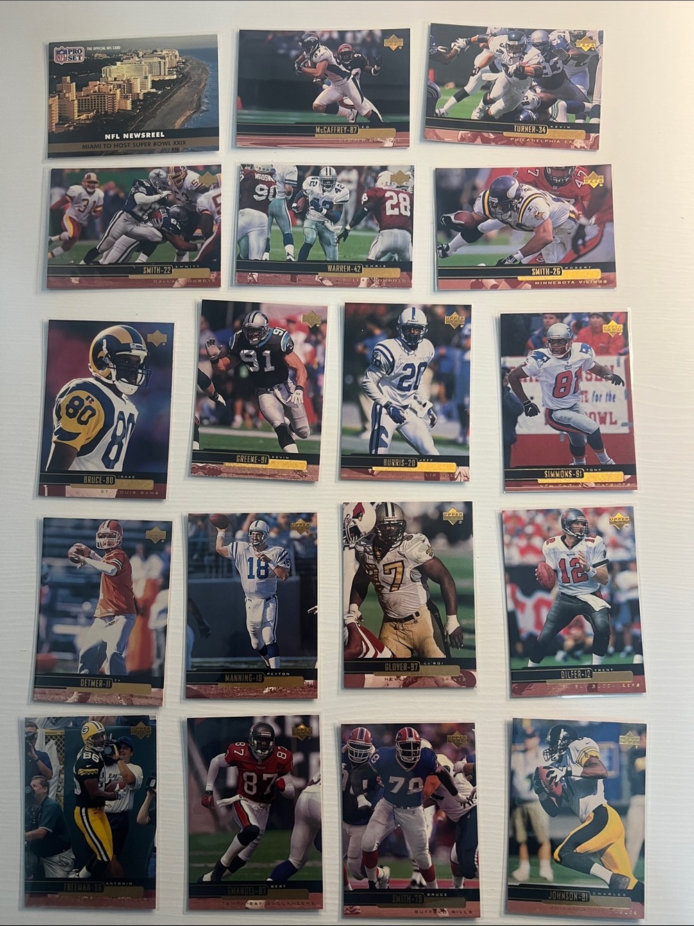 87 Vintage NFL Football Card Lot - Great for Collectors